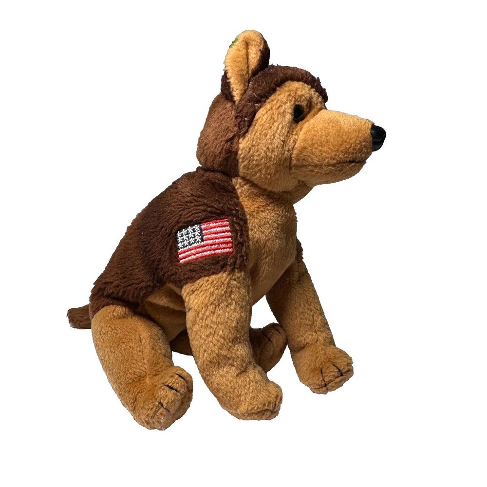 Ty Beanie Baby Courage Dog German Shepherd 2001 9/11 Police NYPD Plush Stuffed